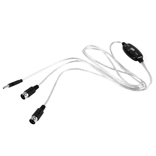 Câble convertisseur USB IN-OUT MIDI pour PC vers clavier musical 2