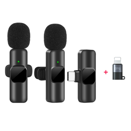 Wireless Lavalier Microphone Portable Audio Video Recording Mini Mic 1
