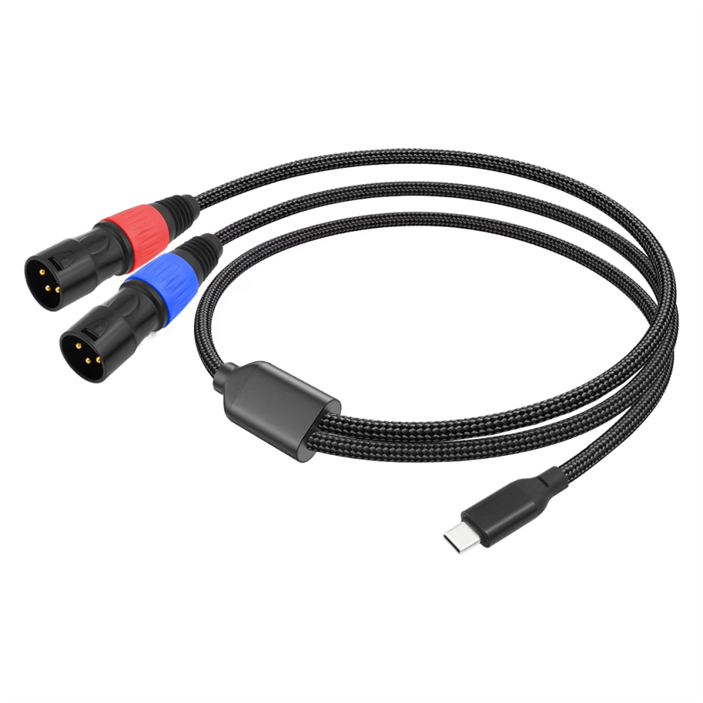 Type C To Dual Xlr Male Aux Audio Cable Usb C To Dual Xlr Cable100cm 4854121588468