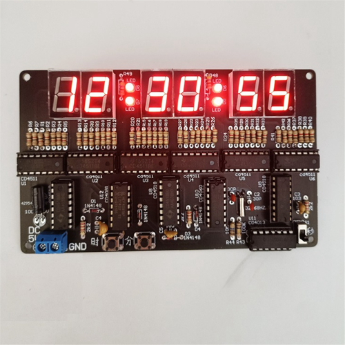 Κιτ ψηφιακού κυκλώματος ρολογιού DC4.5V-5.5V 6-Bit για ηλεκτρονική διδασκαλία ρολογιού 2