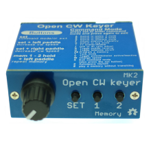 Offener CW Keyer MK2, fertig mit Aluminiumgehäuse, CW Keyer MK2 KIT