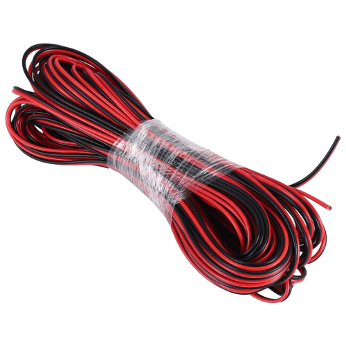 22 Gauge Red Black Zip Wire AWG Cable Power Ground Stranded Copper 1