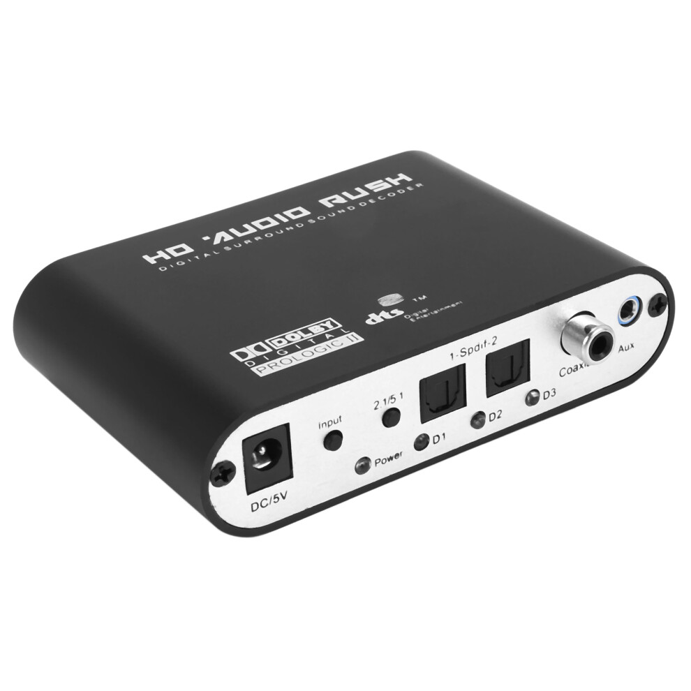 Decoder Audio 5.1 Ch Spdif Coassiale A Dts AC3 Digitale Per