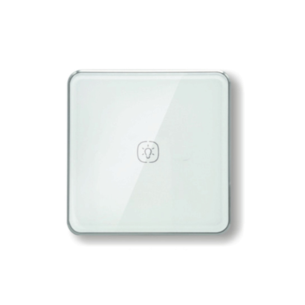 Interrupteur tactile Zigbee avec cadre en aluminium et verre, bidirectionnel