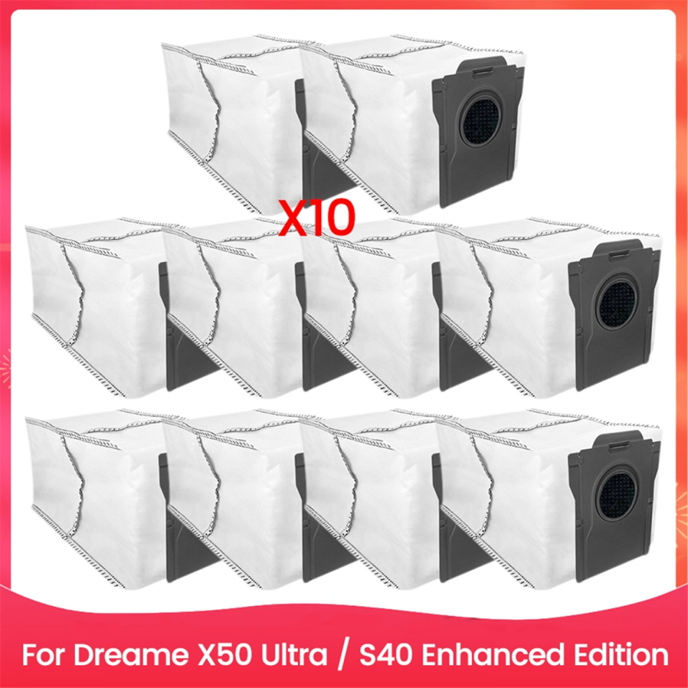 10Pcs Dust Bag Fit For X50 Ultra / S40 Enhanced Edition Vacuum 4854121509678