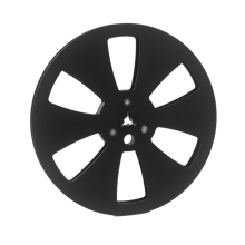 Carrete de recogida vacío de 7 pulgadas, 6 orificios, 1/4 de pulgada, con eje de carrete, carretes de cinta vacíos A