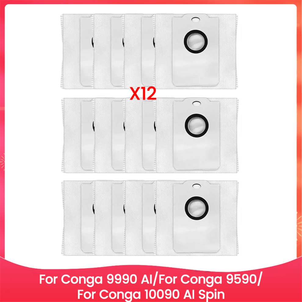 12Pcs Dust Bag For 9990 Ai/9590/10090 Ai Vacuum Cleaner 4851707279840