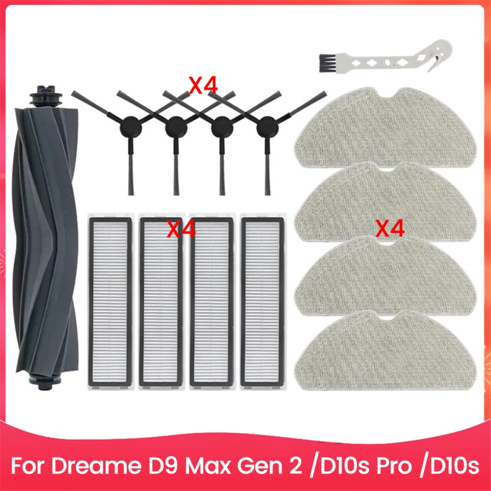 14Pcs Brush Filter Mop Cloth Kit For D9 Max Gen 2Parts 4851707282147