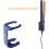 Supporto da parete per piastra per capelli Airstrait HT01 Blu 2