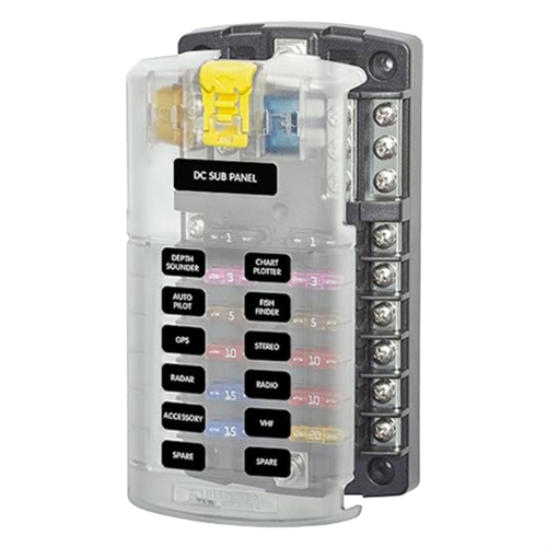 Auto Boot Zekeringkast Houder 5026 Blade Zekeringblok 32V100A 12 Circuit