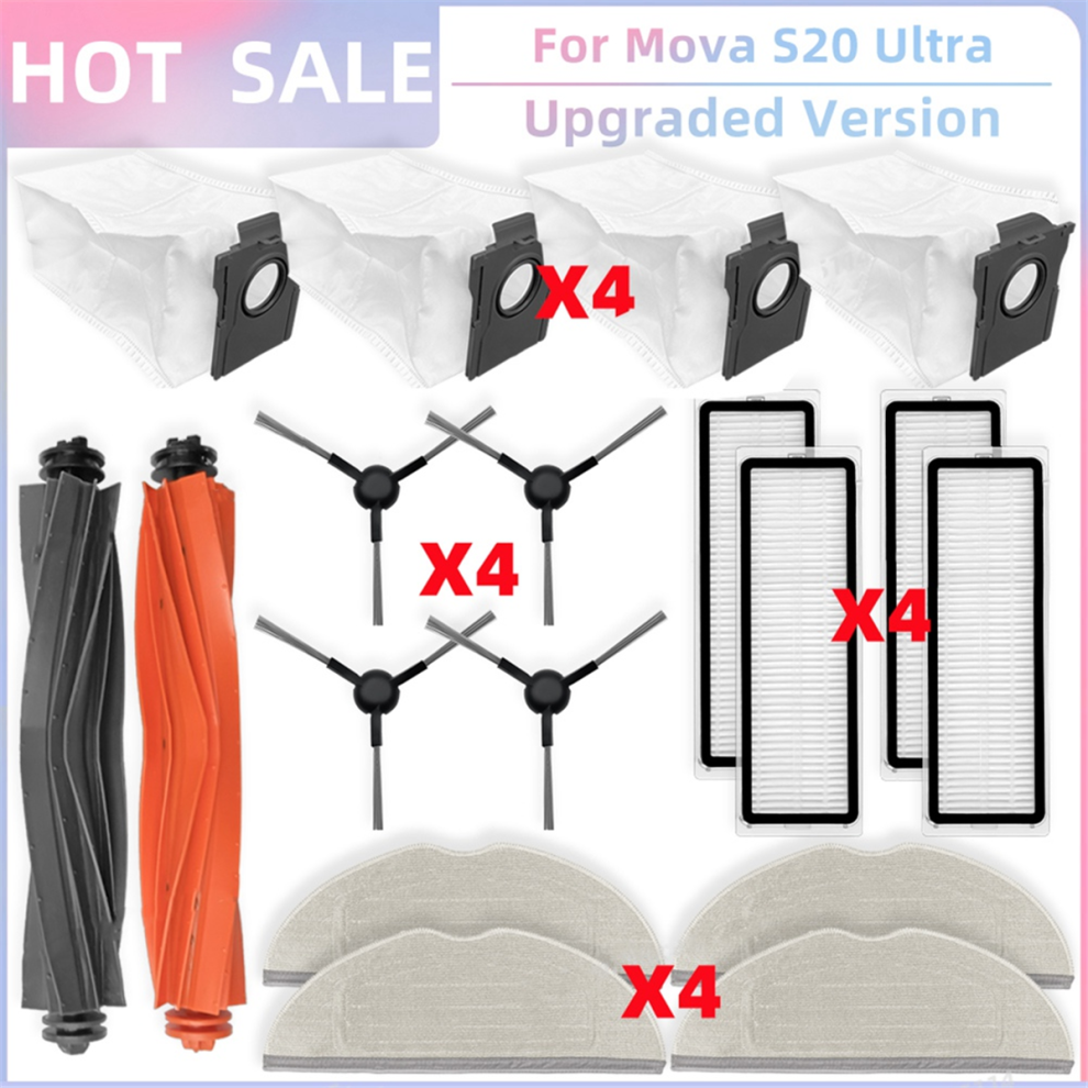 Piezas Para Aspiradora S20 Ultra, Rodillo Principal, Cepillo Lateral-image