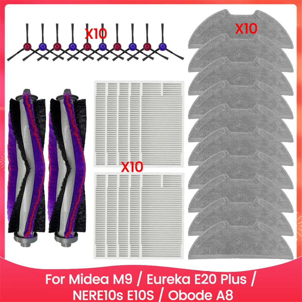 32Pcs Main Side Mop Cloth Filter For M9 Robot Vacuum 4851707202091