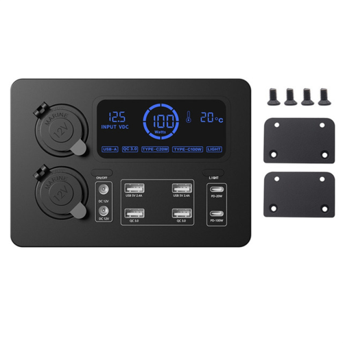 Portable Control Hub with LED Lights Adapter Mini Power Box A 2