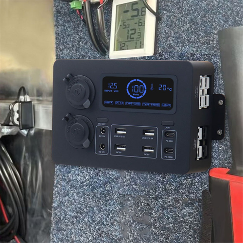 Portable Control Hub with LED Lights Adapter Mini Power Box A 1