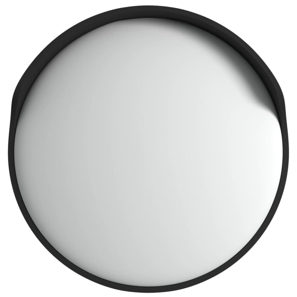(45 cm) vidaXL Convex Traffic Mirror PC Plastic Road Safety Black/Orange Multi Sizes