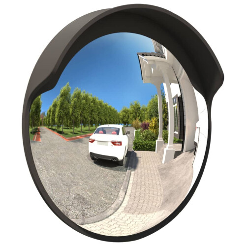 VidaXL (45 cm) vidaXL Convex Traffic Mirror PC Plastic Road Safety Black/Orange Multi Sizes 2