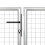 VidaXL vidaXL Gartentor aus Stahl 500 x 150 cm Silber 3