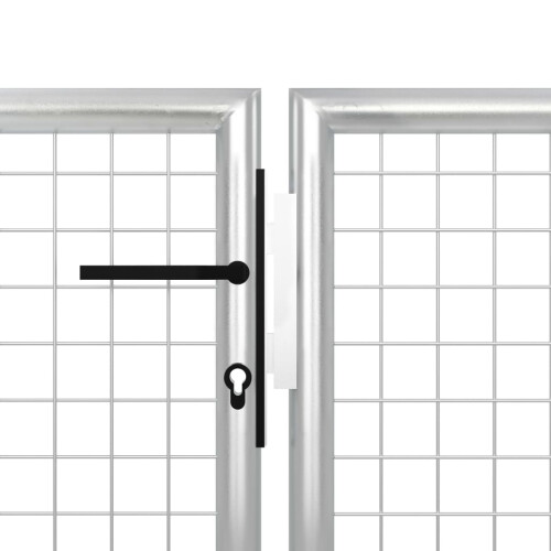 VidaXL vidaXL Gartentor aus Stahl 500 x 150 cm Silber 2