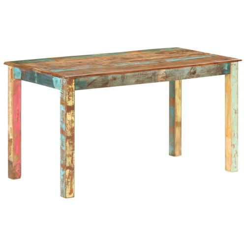 VidaXL (140 x 70 x 76 cm) vidaXL Dining Table Kitchen Dining Room Side Dinner Table Solid Reclaimed Wood
