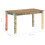 VidaXL (140 x 70 x 76 cm) vidaXL Dining Table Kitchen Dining Room Side Dinner Table Solid Reclaimed Wood 7