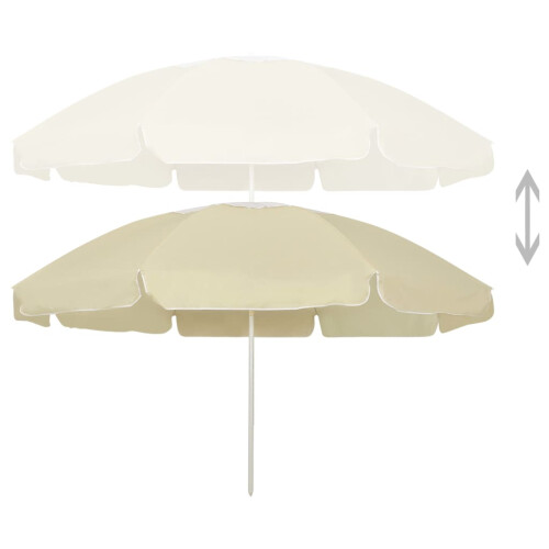 VidaXL vidaXL Strandschirm Sandgelb 240 cm 1