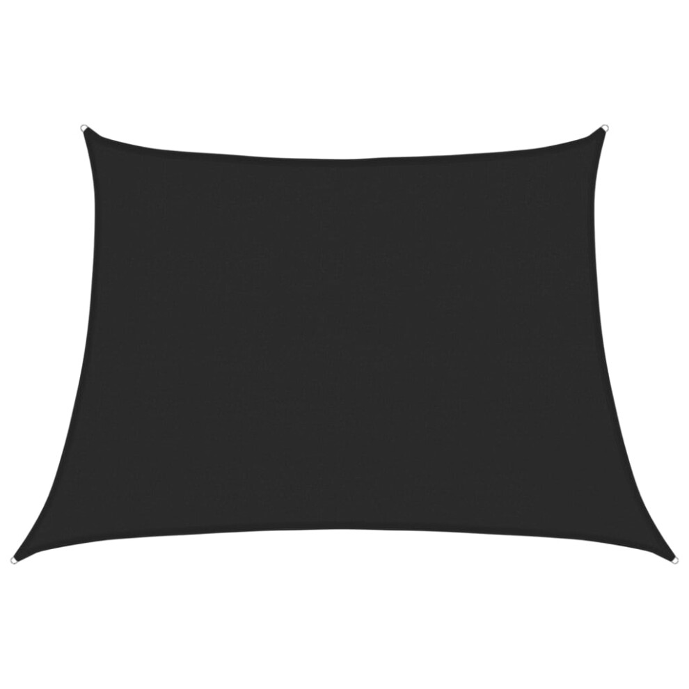 Vidaxl (Black, 4/5 X 3 M) Sunshade Sail Shade Canopy Sun Sail Tarp Screen Balcony Awning Hdpe