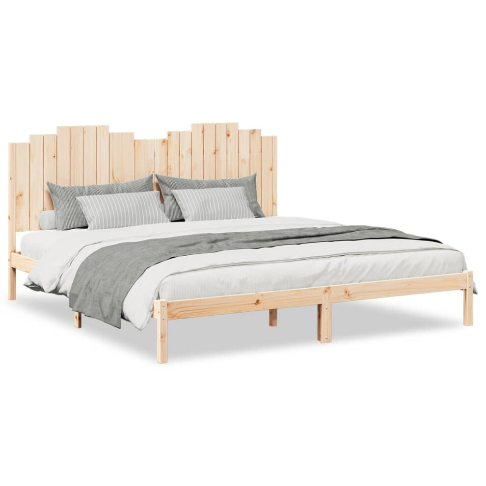 New Vidaxl (Natural, 200 X 210 Cm) Bed Frame Bed Base Bedstead Bedroom Mattress Foundation Solid Wood Pine 3309221