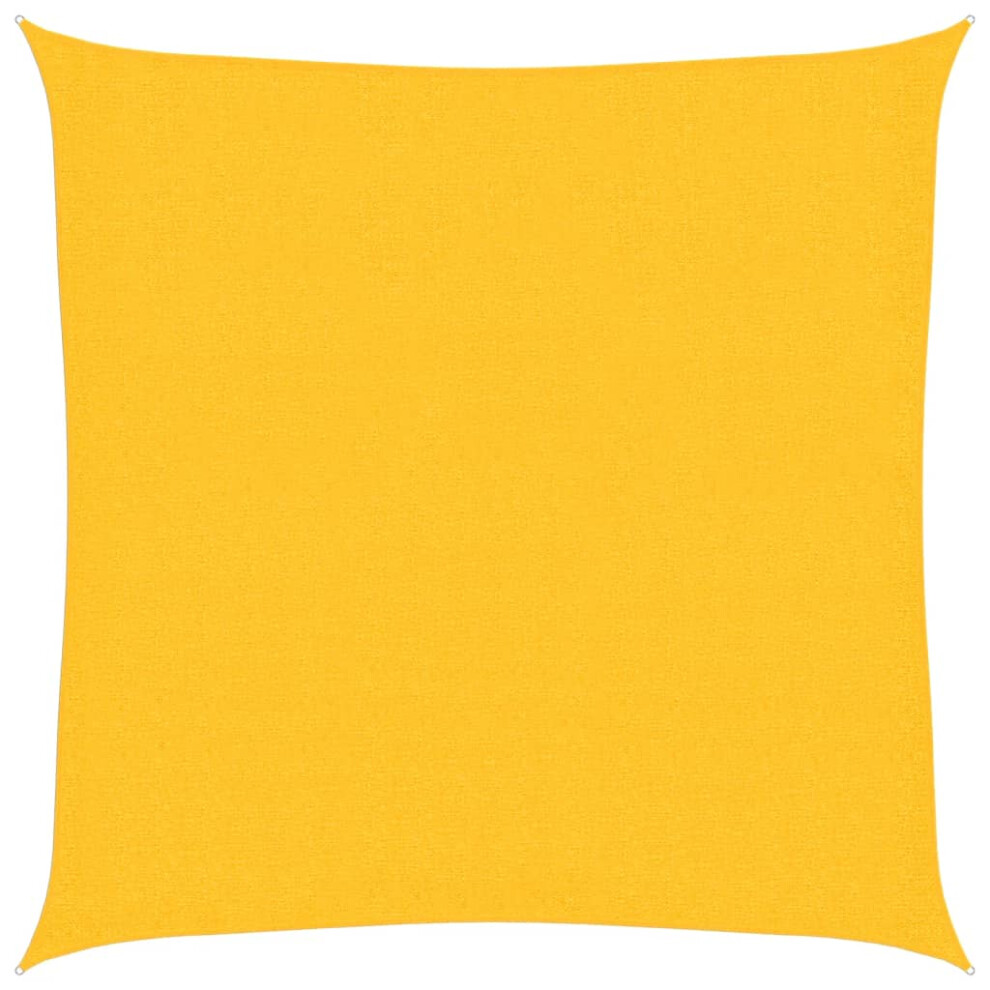 Vidaxl (Yellow, 3.6 X 3.6 M) Sunshade Sail 160 G/M² Hdpe Patio Sunscreen Outdoor Canopy Party Tent