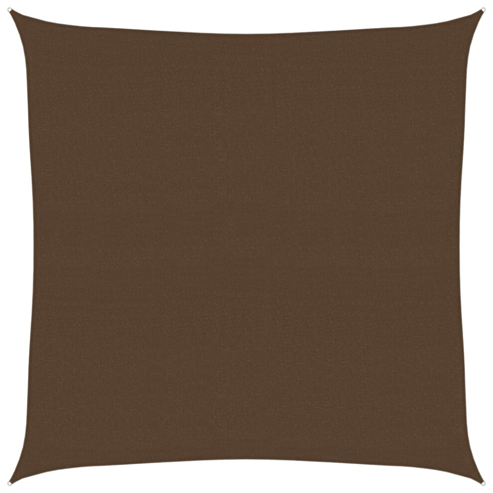 Vidaxl (Brown, 7 X 7 M) Sunshade Sail 160 G/M² Hdpe Patio Sunscreen Outdoor Canopy Party Tent