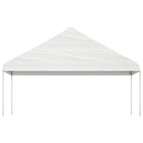 VidaXL vidaXL Pavillon mit Dach Weiß 8,92x5,88x3,75 m Polyethylen 2