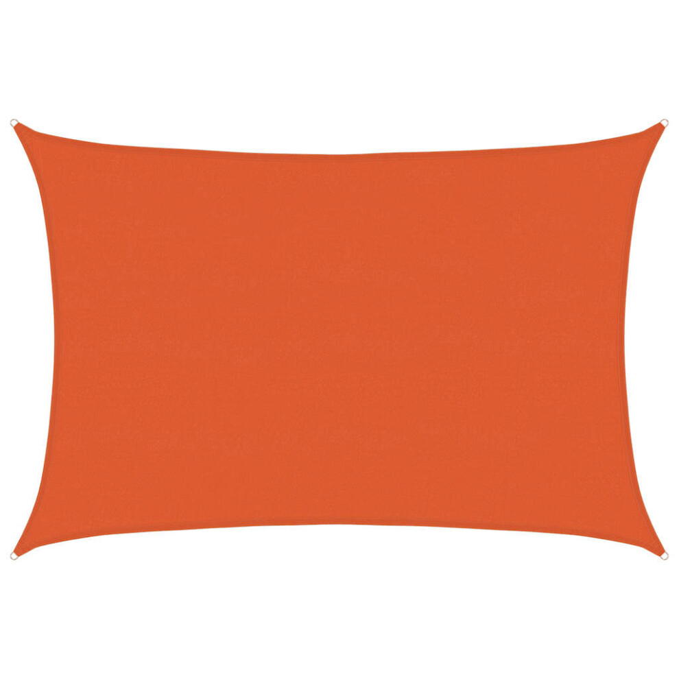 (orange, 5 x 6 m) vidaXL Sunshade Sail Canopy Screen Balcony Awning Canopy HDPE Rectangular