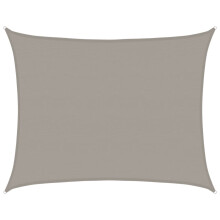 (light grey, 6 x 8 m) vidaXL Sunshade Sail Canopy Screen Balcony Awning Canopy HDPE Rectangular