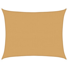 vidaXL Sonnensegel 160 g/m² Rechteckig Sandfarben 6x8 m HDPE