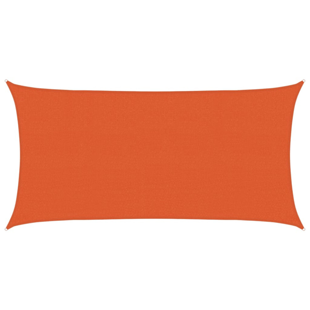 Vidaxl (, 2.5 X 4.5 M) Sunshade Sail Canopy Screen Balcony Awning Canopy Hdpe Rectangular Orange
