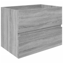 (grey sonoma) vidaXL Sink Cabinet Brown Oak Engineered Wood Vanity Unit Bathroom Cabinet