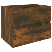 (smoked oak) vidaXL Sink Cabinet Brown Oak Engineered Wood Vanity Unit Bathroom Cabinet