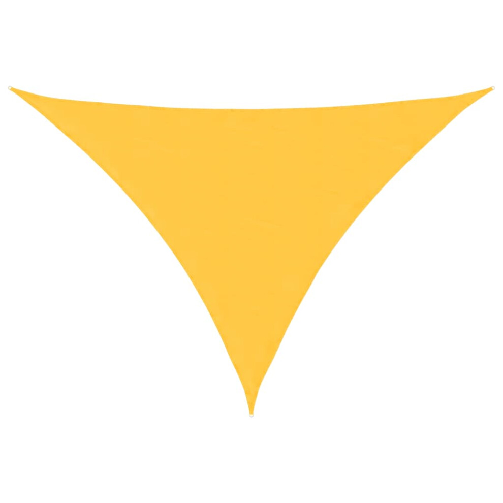 Vidaxl (Yellow, 3 X 3 X 4.24 M) Sunshade Sail Oxford Fabric Triangular Shade Sail Sunscreen Canopy