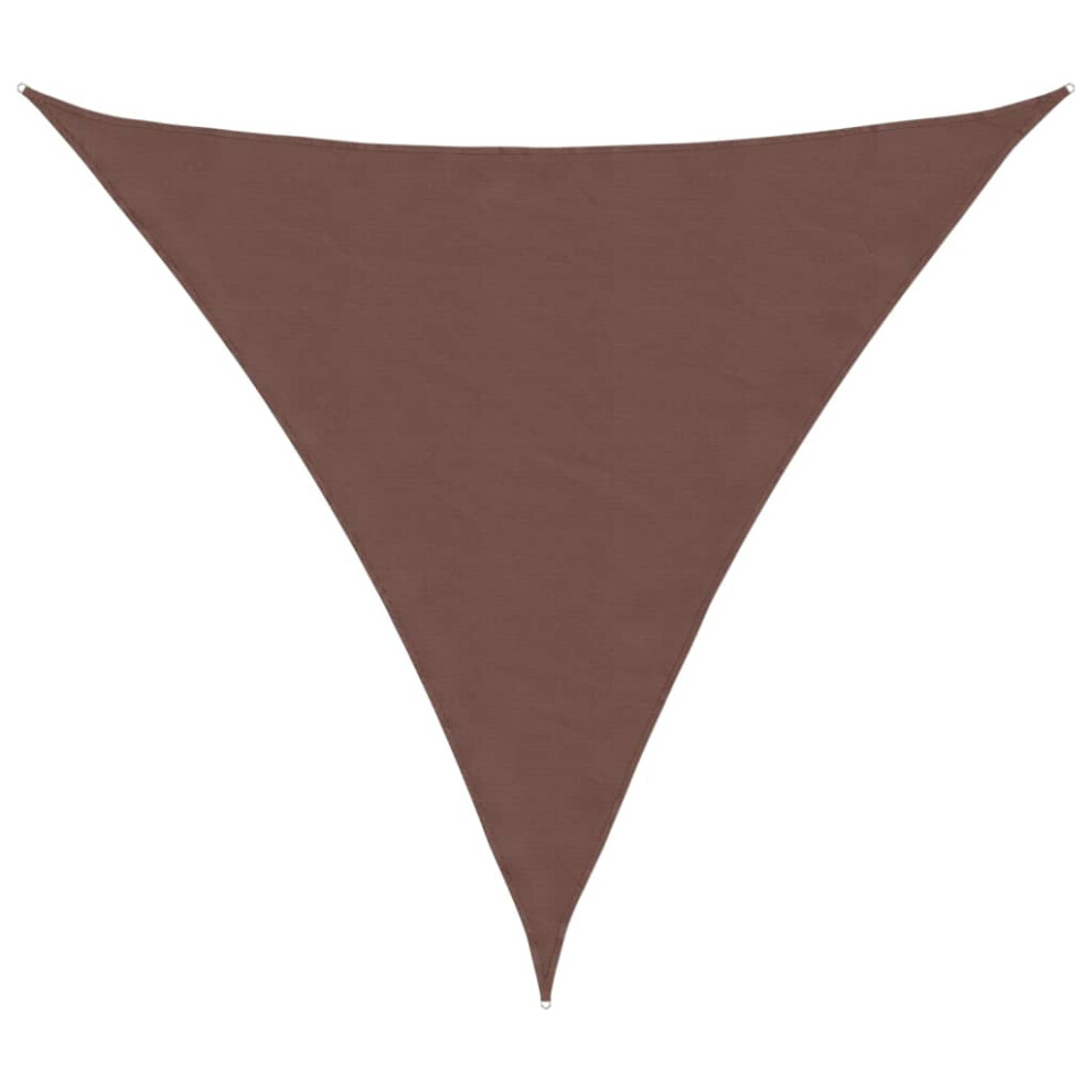 Vidaxl (Brown, 6 X 6 X 6 M) Sunshade Sail Oxford Fabric Triangular Shade Sail Sunscreen Canopy
