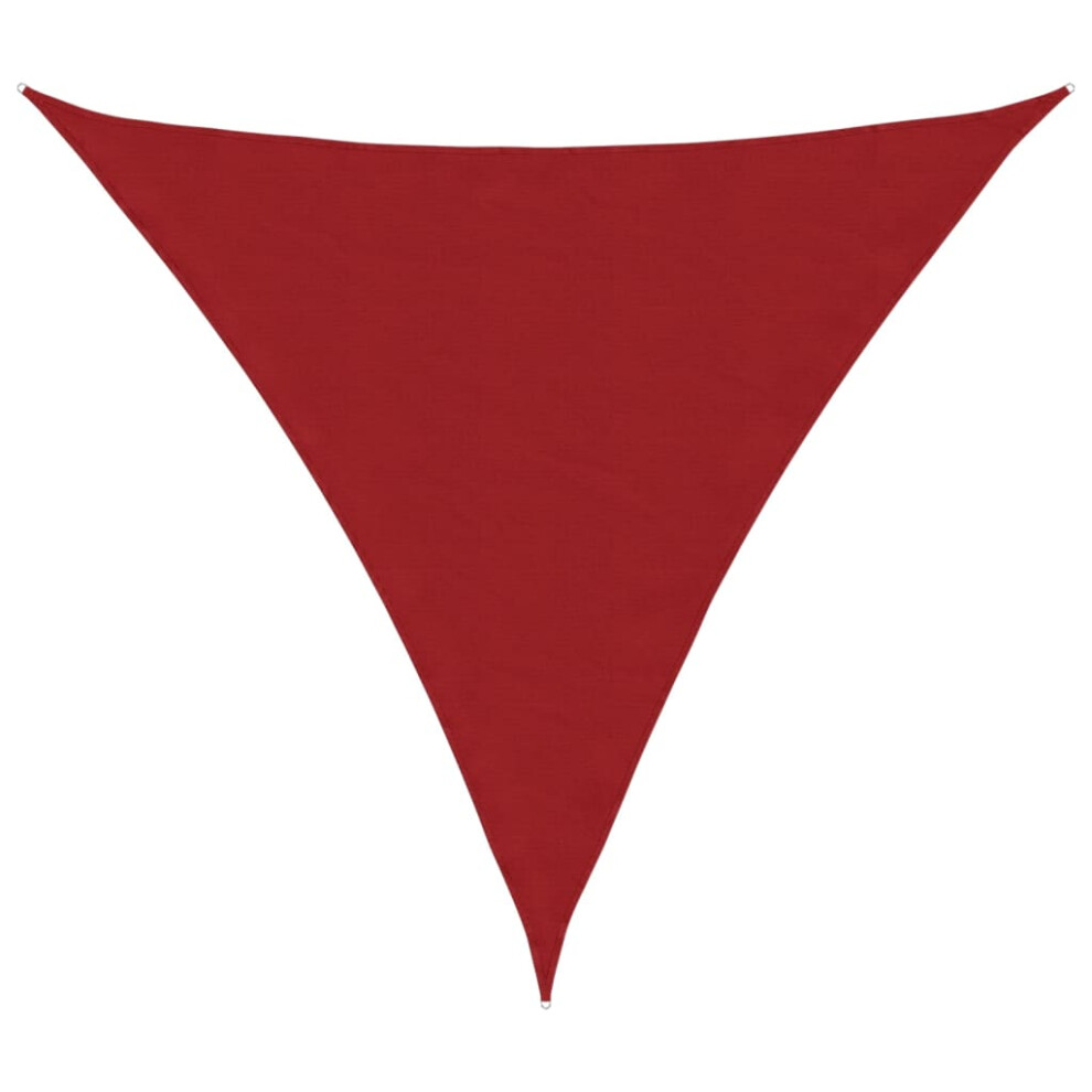 New Vidaxl (, 3.6 X 3.6 X 3.6 M) Sunshade Sail Oxford Fabric Triangular Shade Sail Sunscreen Canopy Red 135666