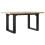 VidaXL (80 x 50 x 40.5 cm) vidaXL Dining Table Kitchen Table Dinner Table Solid Wood Pine and Cast Iron 6