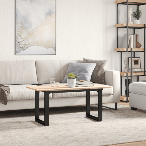 VidaXL (90 x 40 x 45 cm) vidaXL Dining Table Kitchen Table Dinner Table Solid Wood Pine and Cast Iron 2