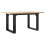 VidaXL (80 x 50 x 40 cm) vidaXL Dining Table Kitchen Table Dinner Table Solid Wood Pine and Cast Iron 1