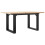 VidaXL (80 x 50 x 40 cm) vidaXL Dining Table Kitchen Table Dinner Table Solid Wood Pine and Cast Iron 6