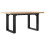 VidaXL (80 x 50 x 40.5 cm) vidaXL Dining Table Kitchen Table Dinner Table Solid Wood Pine and Cast Iron 2