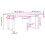 VidaXL (90 x 40 x 45 cm) vidaXL Dining Table Kitchen Table Dinner Table Solid Wood Pine and Cast Iron 4