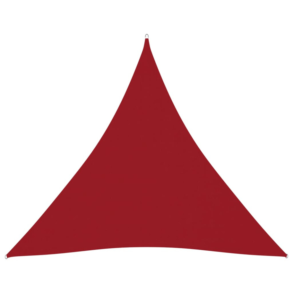 Vidaxl (Red, 6 X 6 X 6 M) Sunshade Sail Oxford Fabric Triangular Shade Sail Sunscreen Canopy
