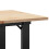 VidaXL (80 x 50 x 40 cm) vidaXL Dining Table Kitchen Table Dinner Table Solid Wood Pine and Cast Iron 7