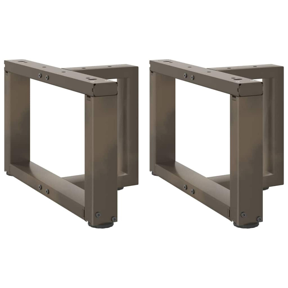 (40 X 25 X (30-31) Cm) Vidaxl Dining Table Legs T-Shapedâ Desk Legs Metal Furniture Legs 2 Pcs Steel 8721158316677
