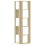 VidaXL (sonoma oak) vidaXL Corner Bookcase 5-Tier Corner Bookshelf Corner Rack Engineered Wood 6