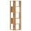 VidaXL (oak) vidaXL Corner Bookcase 5-Tier Corner Bookshelf Corner Rack Engineered Wood 6